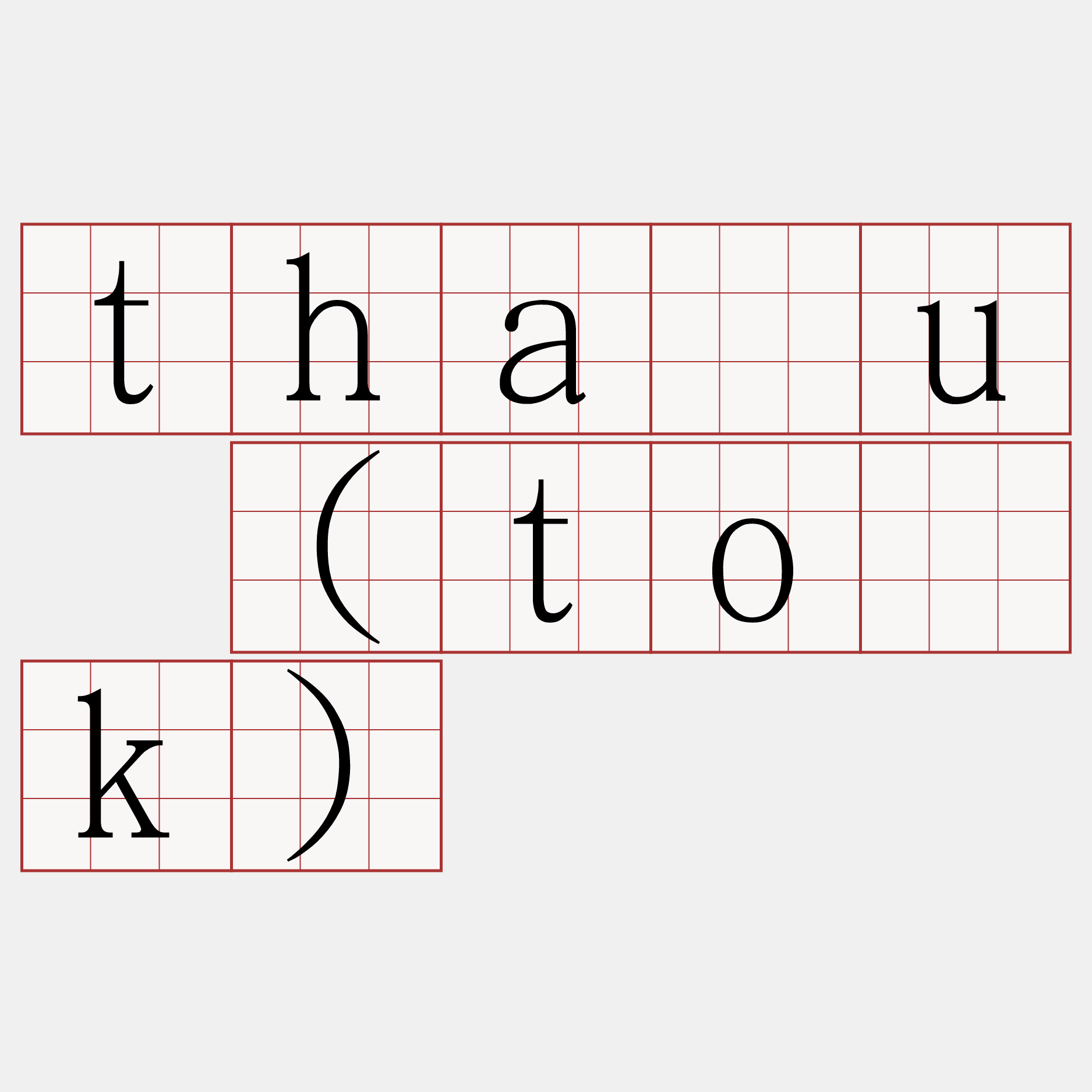 thāu (to̍k)